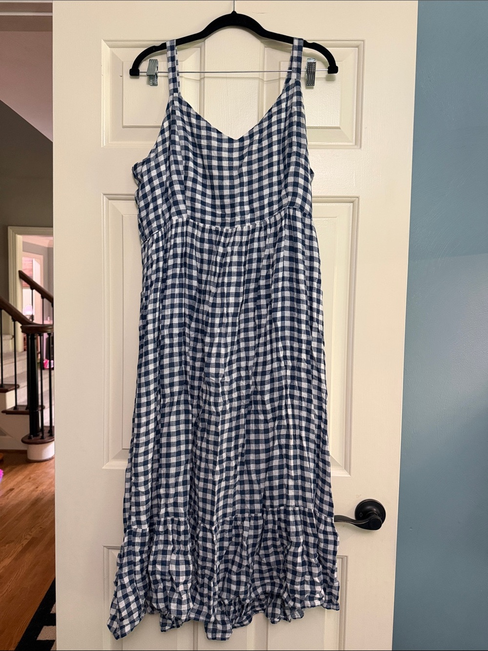 C&C California Navy and White Gingham Sundress